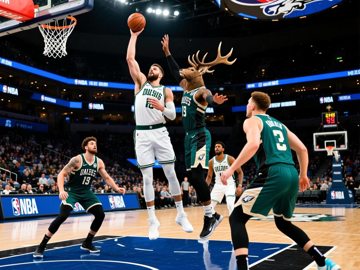 雄鹿队逆转战胜老鹰队，字母哥砍下三双  第3张